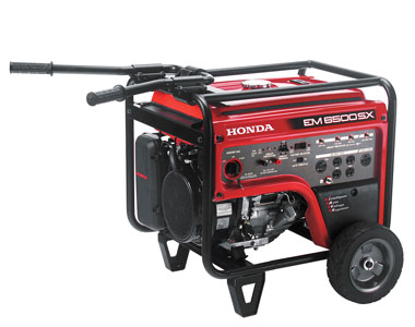 Honda EM6500 6500 Watt Portable Generator, Electric Start