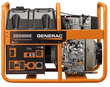Generac XD5000E 5000 Watt Diesel Portable Generator