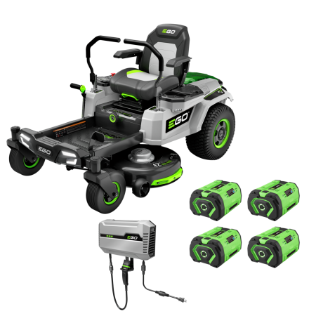 EGO Power+ ZT4204L 42" Z6 Zero Turn Riding Mower with (4) 10AH Batteries and 1600W Charger